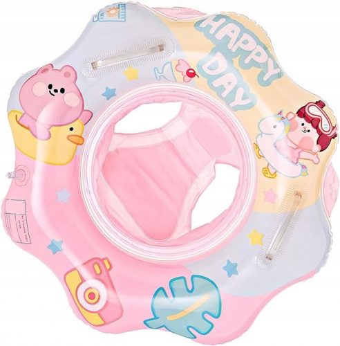 WHEEL CIRCLE BABY SJEDALA ZA PLIVANJE Pink + pumpa