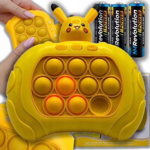  POP IT POPIT PIKACHU IGRA ELEKTRIČNA ARKADNA IGRA + 3 GRATIS BATERIJE