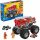  Hot Wheels Monster Trucks Mega - 5-Alarm za vozilo koje se može sastaviti + ATV Buggy set HHD19