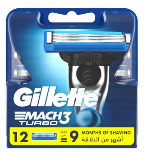  Gillette Mach3 Turbo zamjenski umetci za oštrice (12 kom.)