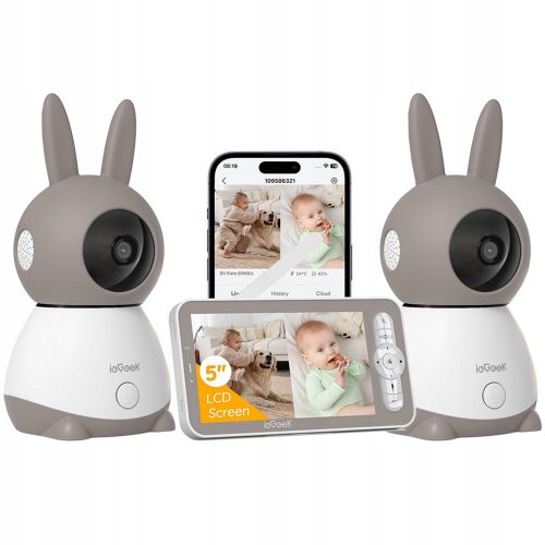  ieGeek elektronski baby monitor bijeli