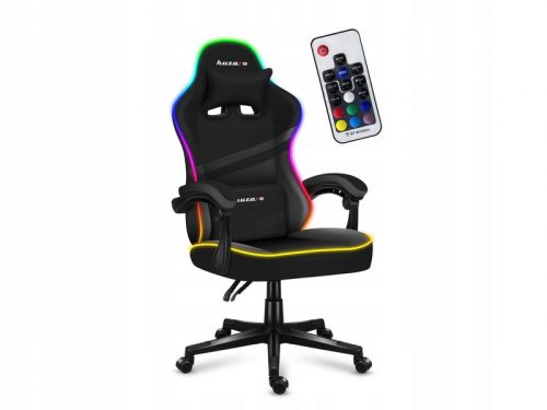  Huzaro Force 4.4 RGB BLACK gaming stolica, crna tkanina