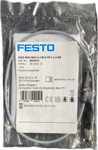  FESTO transmiter položaja SDAS-MHS-M40-1L-PNLK-PN-E-0.3-M8