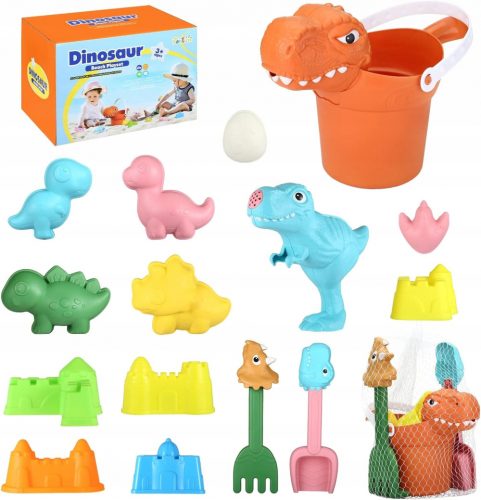 SET ZA IGRANJE PJESKAK, PJEŠKAK, KANTICA, DINOSAURI, KALUPI, ŠTOPICE