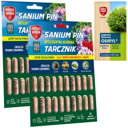  2× Protect Garden Sanium Pin insekticidne tablete 20 kom + Protect Garden višesastojno tekuće gnojivo 0,02 kg