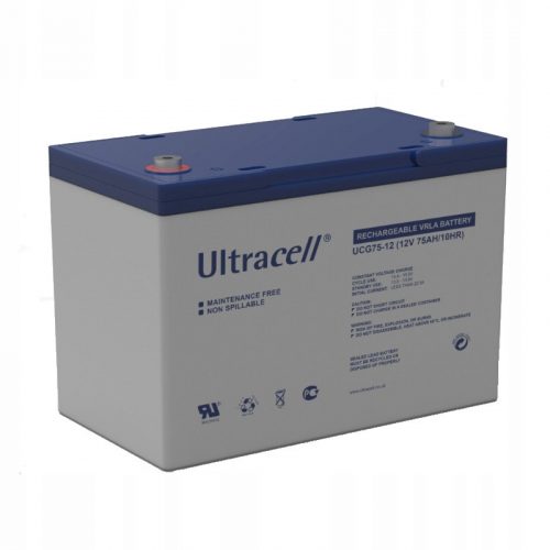  Baterija Ultracell GEL UCG 12V 75Ah