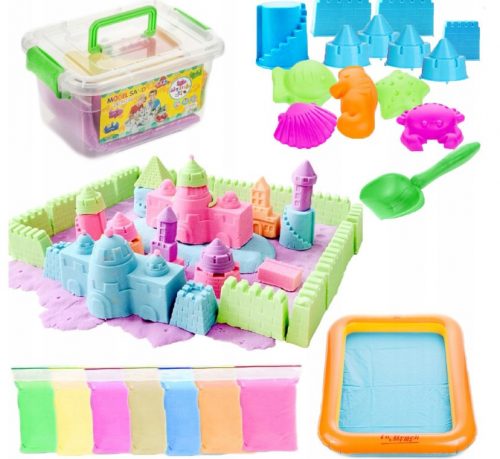  KINETIC SAND SET KALUPI POOL MAGIC SPATULA SANDBOX