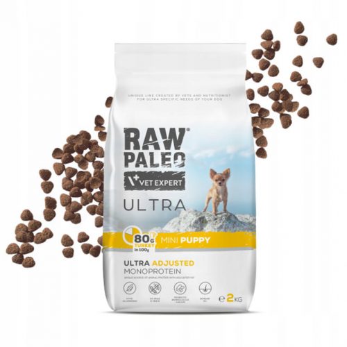  RAW PALEO ULTRA TURKEY PUPPY MINI 2kg - suha hrana za štence mini pasmina