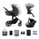  Kinderkraft kolica 3u1 PRIME 2 2023 SHADOW GREY