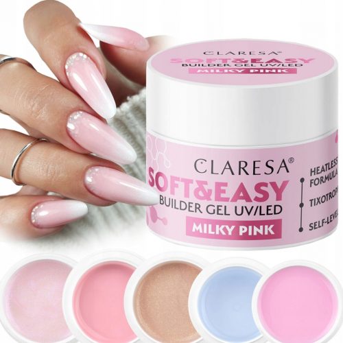  CLARESA SOFT & EASY GEL ZA IZGRADNJU S TISOTROPNOM IZBOROM BOJA 90 g