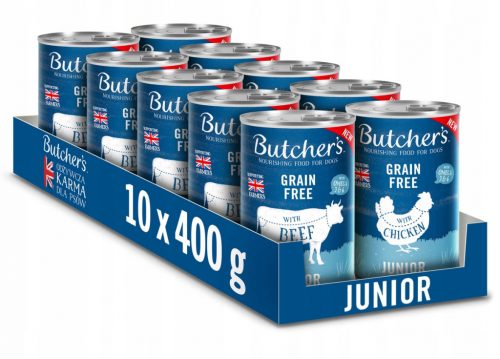  Butcher's Original Junior, hrana za pse, mix okusa 10x400g