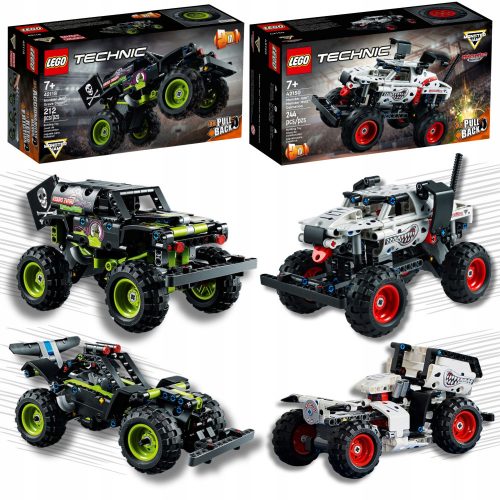  LEGO Technic Monster Jam Kopač Groba 42118 + LEGO Technic Monster Jam Mutt Dalmatinac 42150