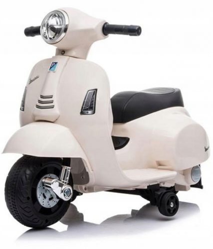  Baby Mix Vespa motocikl na akumulator za djecu, bijele boje