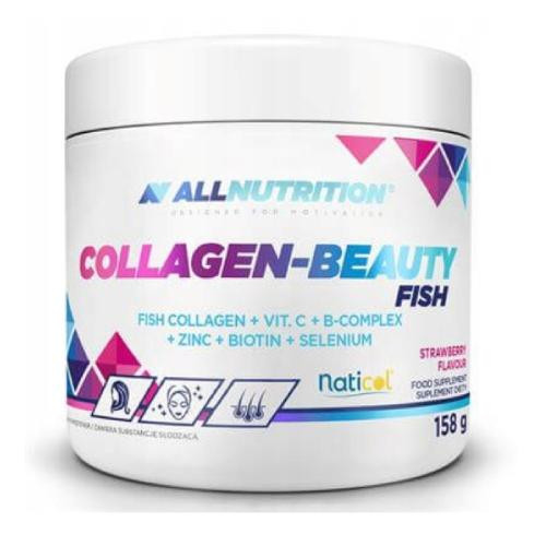  ALLNUTRITION COLLAGEN-BEAUTY FISH 158 g jagoda vitamini minerali biotin