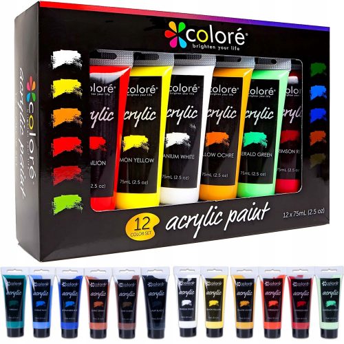  Colore akrilne boje 12 kom x 75 ml