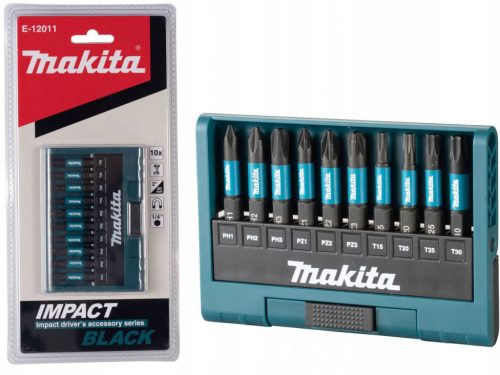  Makita E-12011 Impact Black set bitova 10 kom.