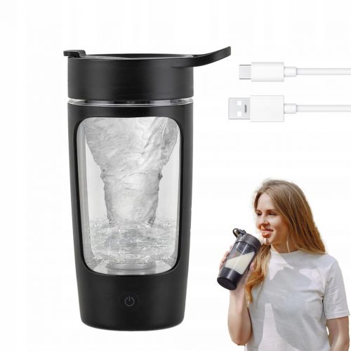  NUTRITION SHAKER PRIJENOSNI ELEKTRIČNI USB CRNI 650 ML