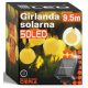  Smartled solarni vijenac od 950 cm, crni