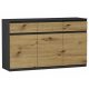  Mobene Moderna komoda 120 x 40 x 98 cm antracit mat