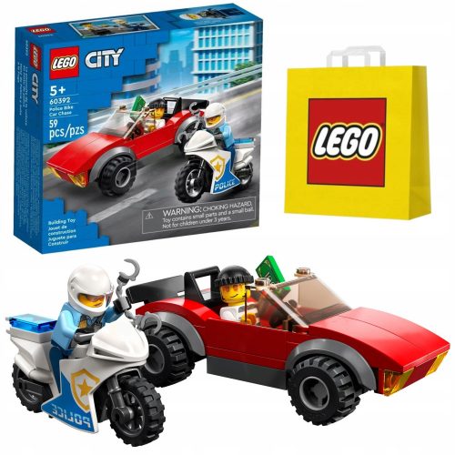  LEGO City 60392 policijski motocikl + LEGO papirnata vrećica