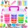  120u1 Set za izradu slime slime, pasta u boji, glitter organizator