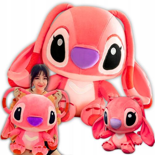  Mascot Stitch Pink Large XXL 50 cm slatka plišana igračka za djecu