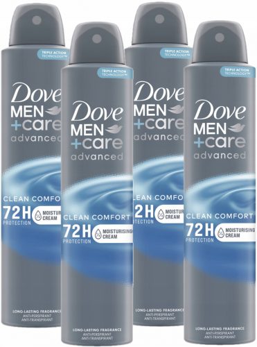  Dove Men+Care Clean Comfort antiperspirant u spreju 4x200 ml