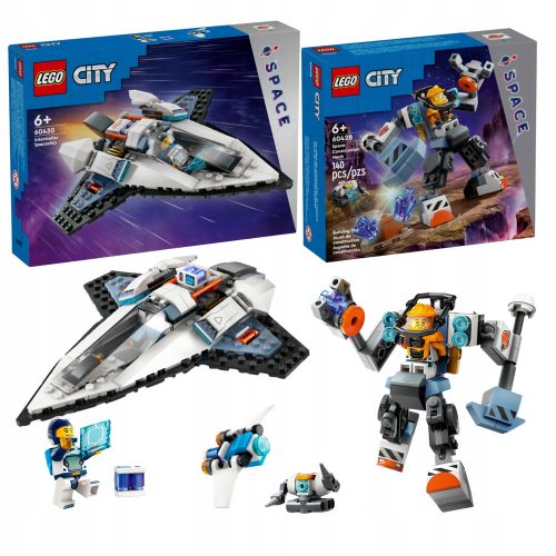  LEGO City 60428 Space Mech + LEGO City 60430 Međuzvjezdani svemirski brod