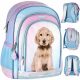  Školski ruksak s više odjeljaka DOG CUTIES Starpak Shades of blue, Shades of pink, Multicolor 23 l