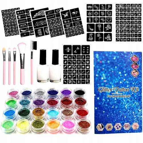  GLITTER TATTOOS Set sa HIGHLIGHTEROM 212 kom