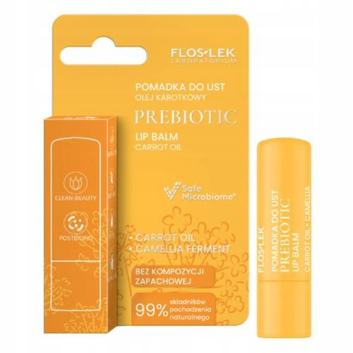  PREBIOTIC LIP CARE Prebiotic ruž za usne ulje mrkve 4g - Floslek