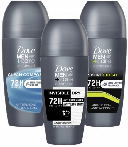  Dove Men+Care Antiperspirant roll-on 50 ml, tri vrste