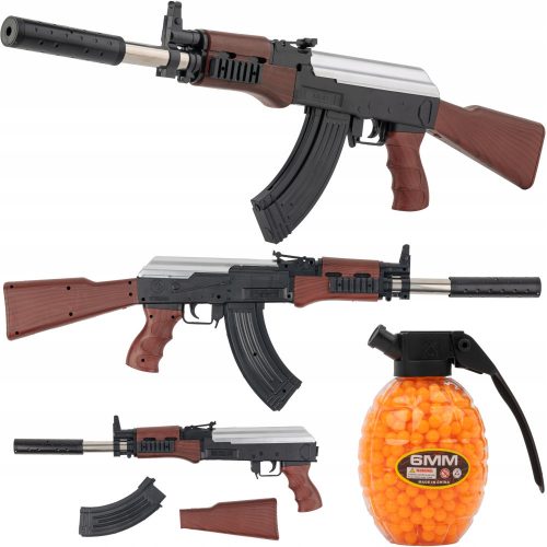  PUŠKA BALL GUN AK47 ASG IMITACIJA 6MM BALL GUN REPLIKA + kuglice za Mat K-800T pušku 6 mm 800 kuglica