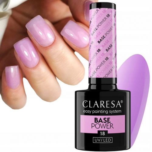  CLARESA BAZA POWER 18 BEZ KISELINE SAMOIZravnavajuća HIBRIDNA BAZA LILARA PINK