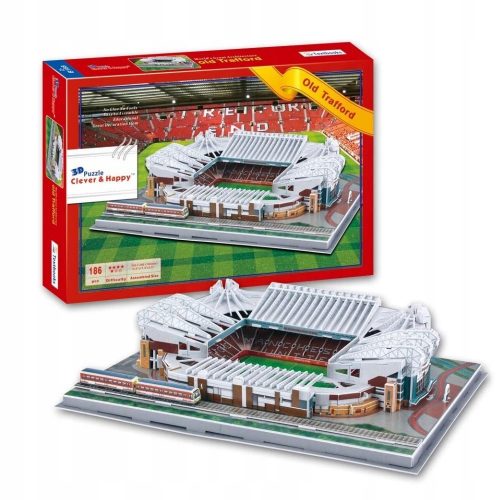  MANCHESTER UNITED STADION OLD TRAFFORD 3D ZAGONETKA