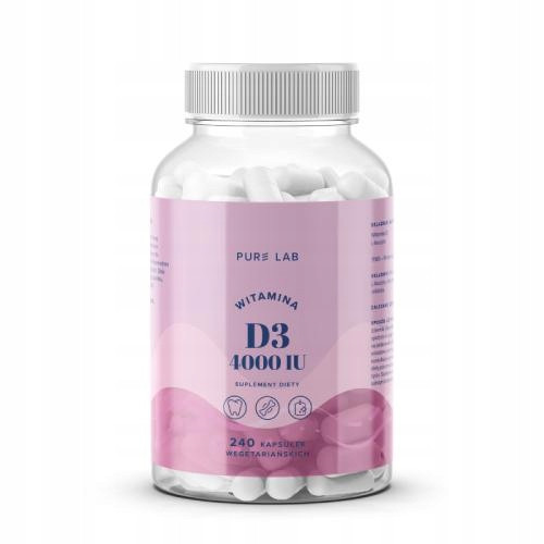  Vitamin D3 4000 IU 240 kapsula Pure Lab - Aura Herbals