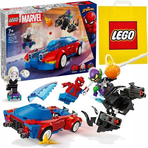  LEGO Super Heroes 76279 Spider-Man i Green Goblin Venom trkaći automobil + LEGO papirnata vrećica