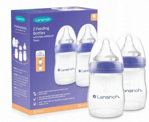  LANSINOH Set od 2 x Bočica 160ml + cucle