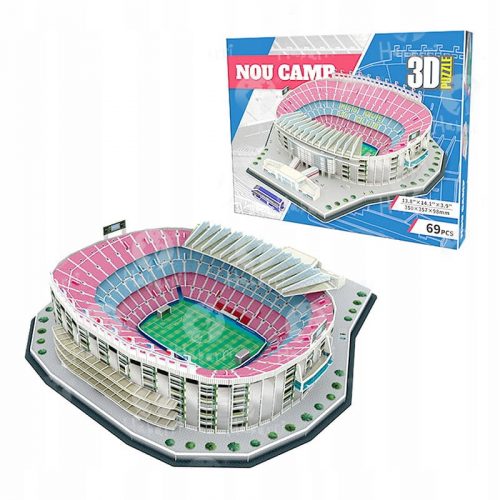  Nogometni stadion - CAMP NOU - FC Barcelona - 3D puzzle 69 dijelova