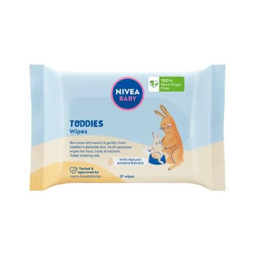  NIVEA BABY Toddies Vlažne maramice, biorazgradive, 57 kom.