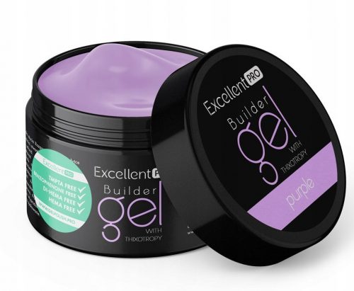  EXCELLENT PRO BUILDER GEL GEL ZA IZGRADNJU S Thixotropy PURPLE 15 g