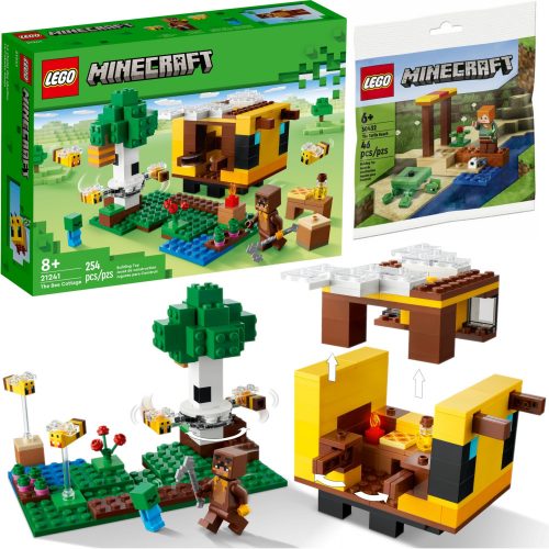  LEGO Minecraft 21241 Košnica pčela + LEGO Minecraft 30432 Plaža kornjača