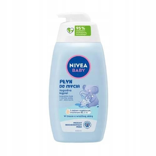  NIVEA BABY Tekućina za čišćenje, nježna kupka, 450 ml