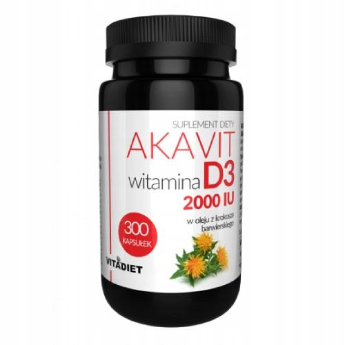  VITADIET AKAVIT dodatak prehrani Vitamin D3 2000 IU 300 kapsula kapsula 300 kom.