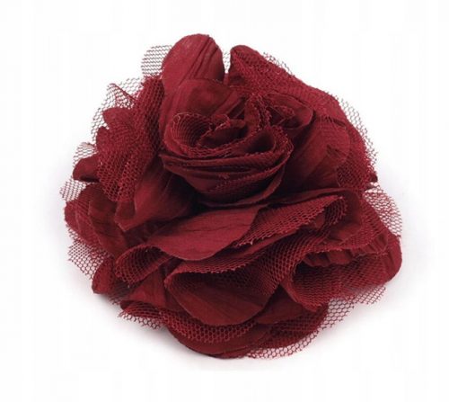  Broš igla Flower Burgundy Rose 9 cm /2886