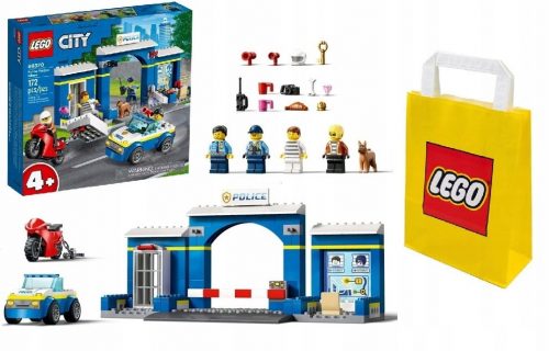  LEGO City 60370 Policijska postaja - Potjera + VP papirna vrećica LEGO 6315792 Srednja