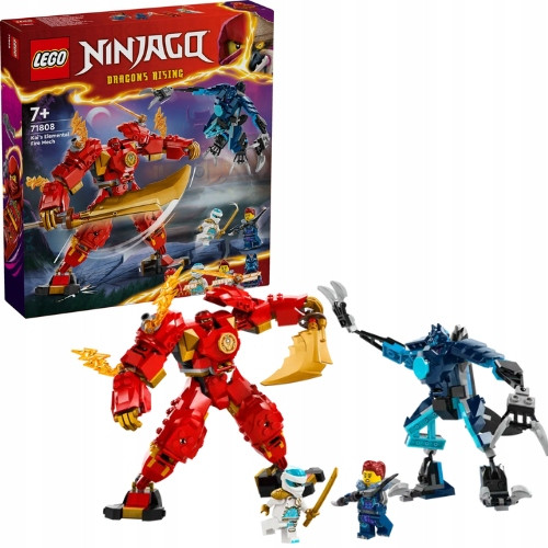  LEGO NINJA GO ELEMENTARNI VATRENI ROBOT KAIA WOLF MECH WARRIORS DUEL 7+