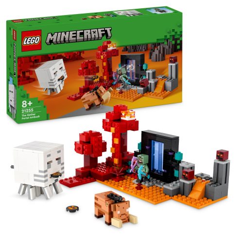  LEGO MAINECRAFT NETHER PORTAL ZASJEDA LAVA FIGURICE IGRAČKA