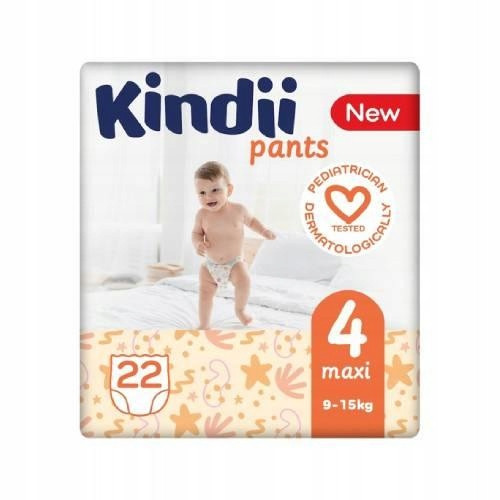  Kindii Upijajuće pelene maxi veličina 4 (9-15 kg) 22 komada