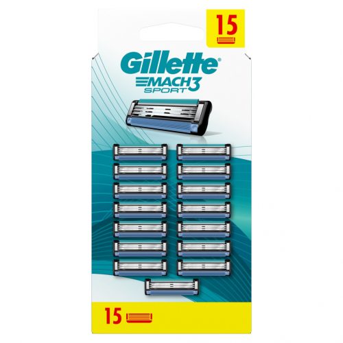  Gillette Mach 3 SPORT brijač za patrone za britvice, 15 kom.